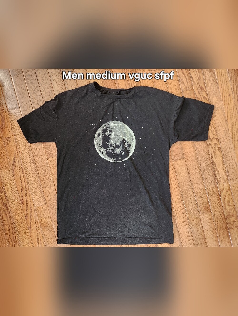 Black Graphic Moon T-Shirt